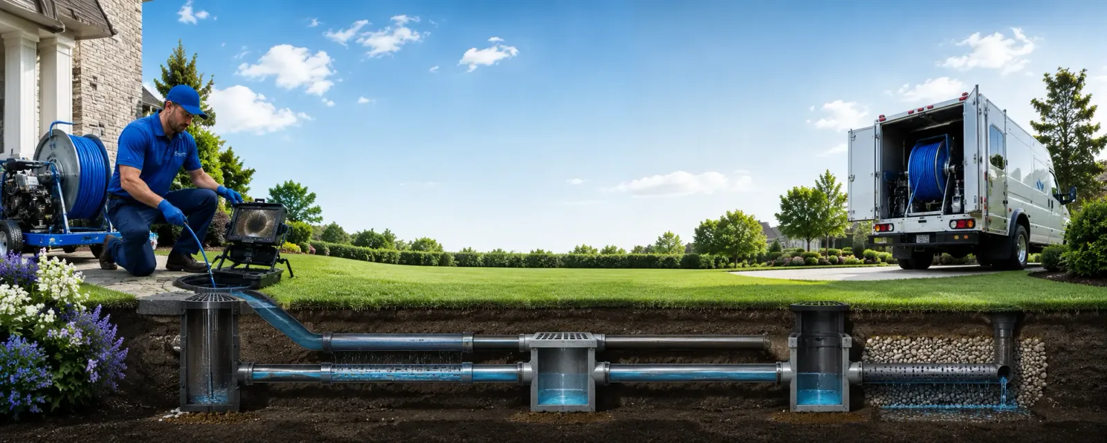 Outdoor drain cleaning information for Cook, NE